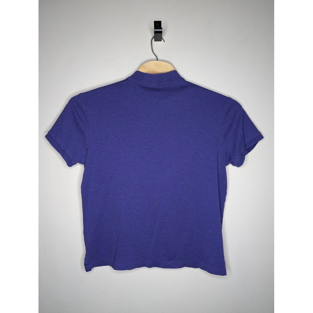 Polo Ralph Lauren Mens‎ XL Custom Slim Fit Purple Shirt Green Logo Short Sleeve - Picture 14 of 14